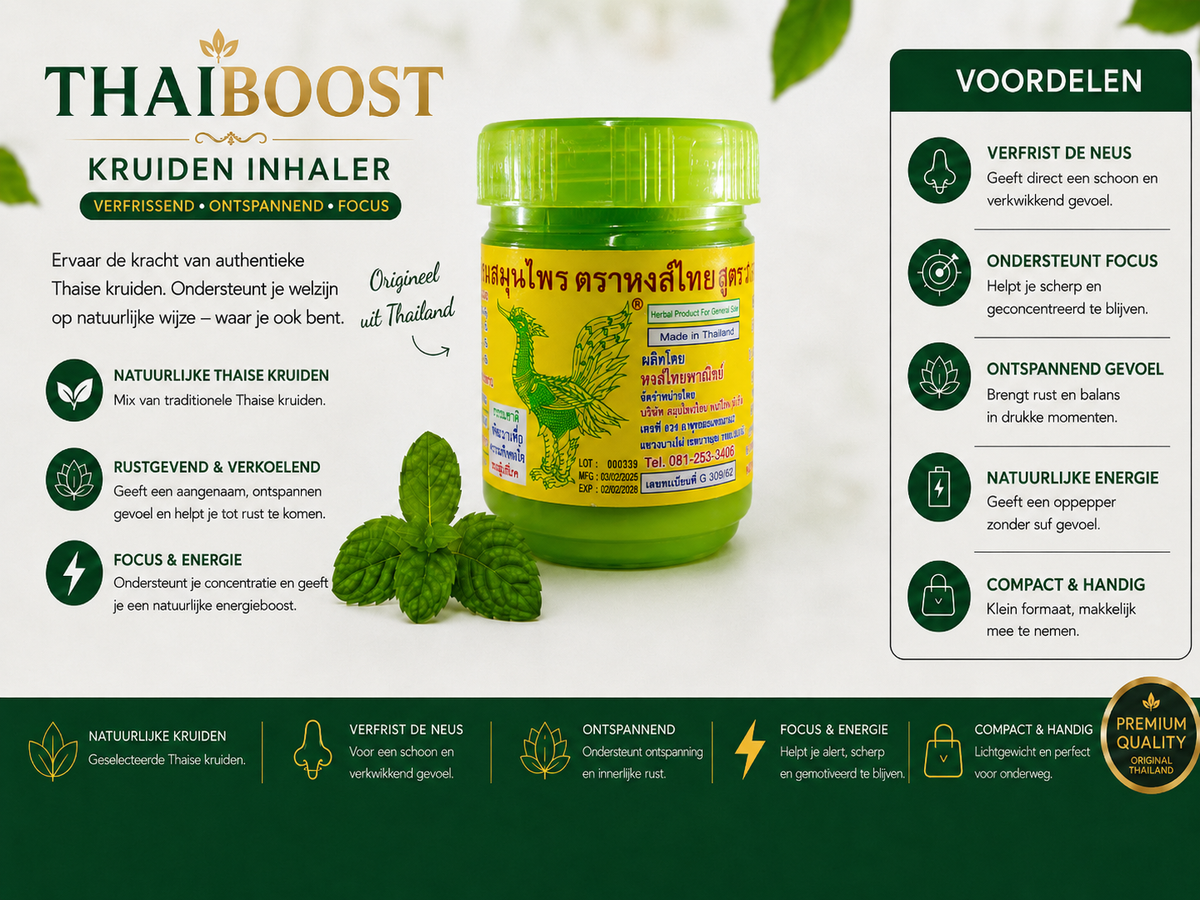Hong Thai Kruideninhaler | ThaiBoost